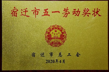 【殊荣】沭阳县九游木业有限公司荣获市五一劳动奖状